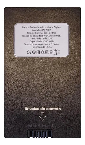 Bateria Interna Para Fechadura Eletr Modelo Fze02bk Fortezza