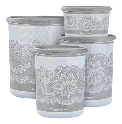 Tupperware Kit 4 Pote Instantânea Organização Despensa