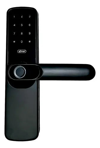 Fechadura Eletronica Digital Porta Biometria Wifi Senha Knup Cor Preto