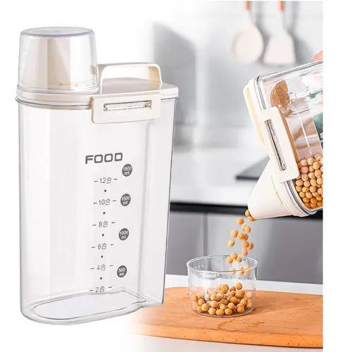 Pote Acrílico Dispenser Retangular 2,5l Com Tampa Lavanderia