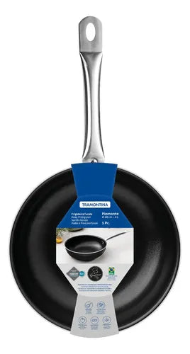 Frigideira Funda Antiaderente Tramontina 28cm P/ Forno Cor Preto