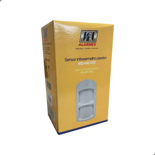 Sensor Infravermelho Passivo Duplo Ird 640 30kg Com Fio JFL Blanco Alarme