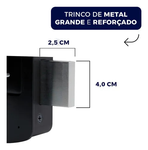 Fechadura Eletrônica Digital Com Puxador Wave Ibratec