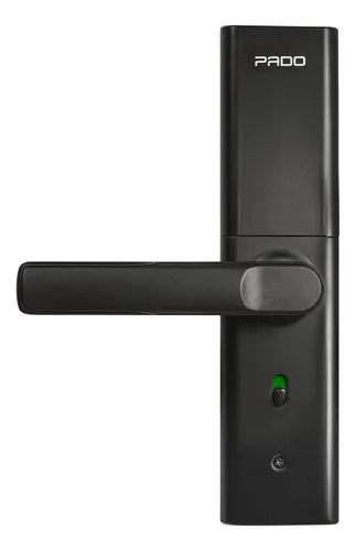 Fechadura Digital Pado Fde 250 Wifi Tuya Biometria Senha Tag Preta