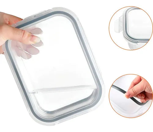 Conjunto 24 Potes Herméticos Croix Empilhavel Tampa E Trava! Cor Transparente