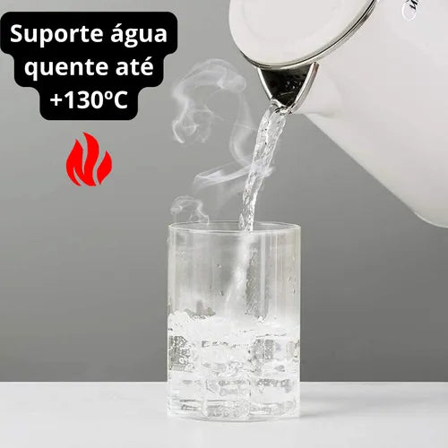 Pote Hermetico Vidro Tampa Inox Para Alimentos 550 Ml 3 Un