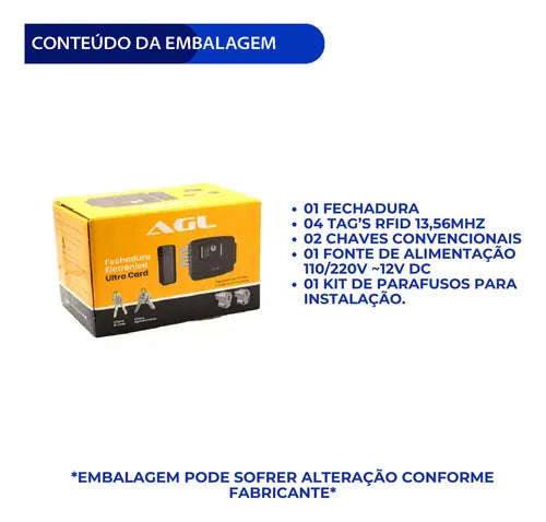Fechadura Portao Ultra Magic Mifare Modelo
