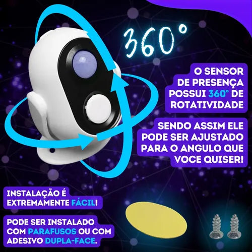 3x Sensor Detector De Presença Campainha Anunciador Sonoro