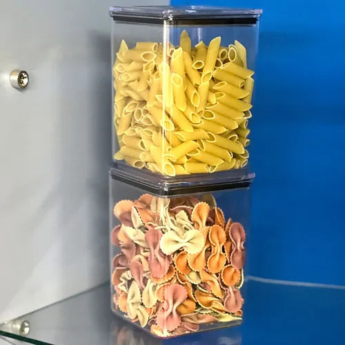 Kit 4 Potes Hermético 1,1 Litro Armazenar Alimento Organizar