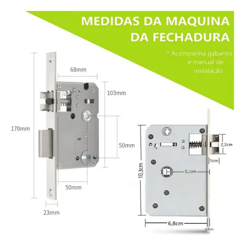 Fechadura Digital Eletronica Biometrica Inteligente Touxh