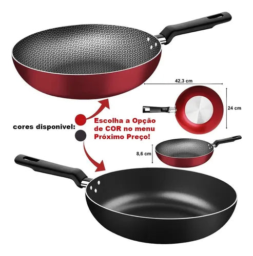Frigideira Antiaderente Tramontina Funda Cor Vermelho