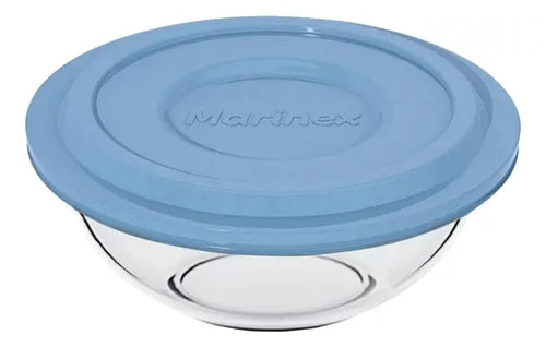 Tigela Pote Vidro Redondo Plus C/ Tp Plastica 3l Marinex