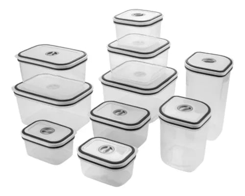 Conjunto 10 Potes Herméticos Com Tampa Easy-open Electrolux