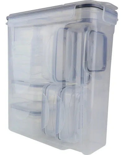 Potes Herméticos Tuut Jogo 13 Unidades Transparente Tbz4010 Cor Branco