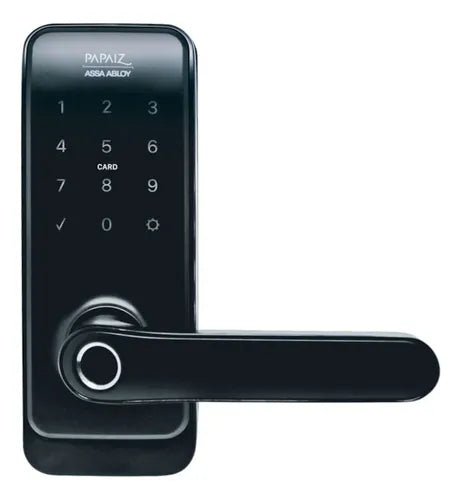 Fechadura Digital Sl205 Abertura Aplicativo Biometria Senha  Preto