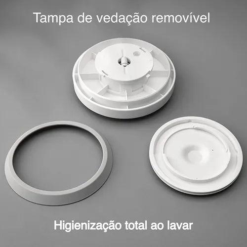 Pote Mantimentos Hermético Vidro Fechamento Pressão 1 Litro Transparente