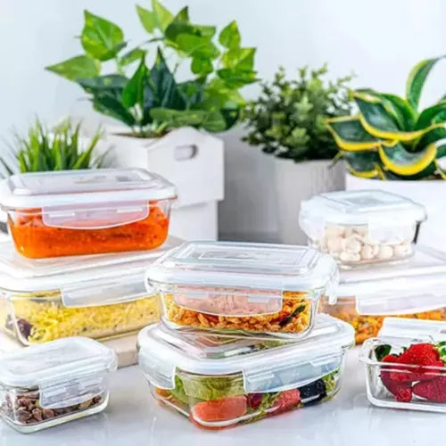 Pote Organizador Vidro Borossilicato Hermético Marmita 1l Cor Transparente