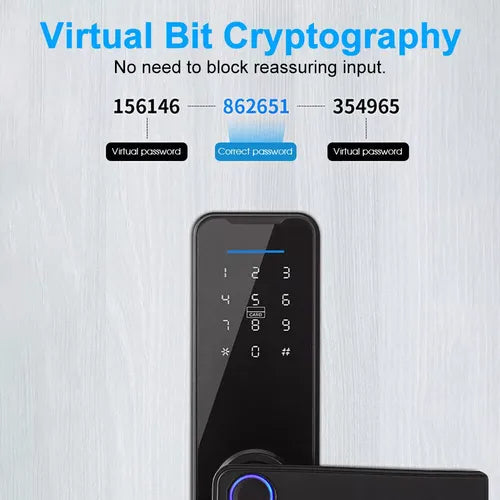 Fechadura Digital Biométrica C/ App Cartão E Wifi Com Senha