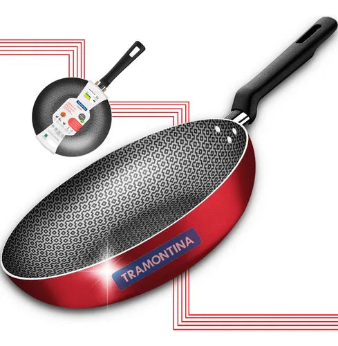 Frigideira Antiaderente Tramontina Funda Cor Vermelho