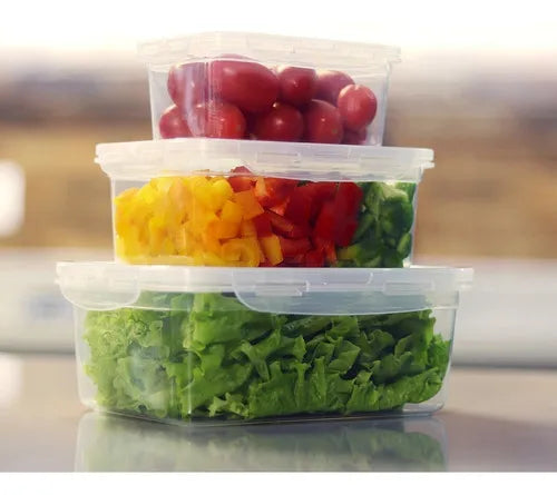 Kit Com 3 Potes Tampa E Travas Marmitas Uninjet
