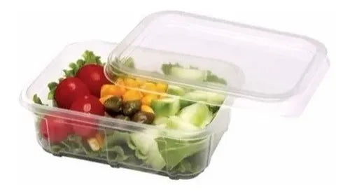 Pote Retangular Microondas E Freezer 350ml C/48 Unidades Cor Transparente