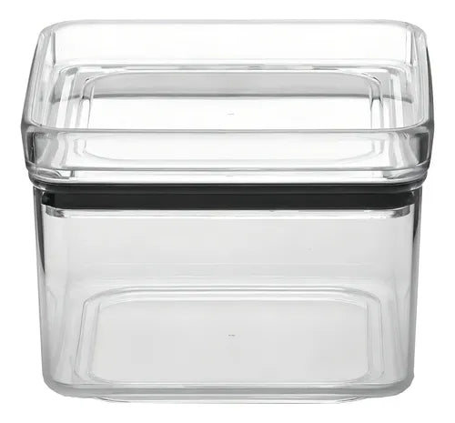 Pote Hermético Lumini Quadrado Alimentos Empilhável 480ml Cor Transparente
