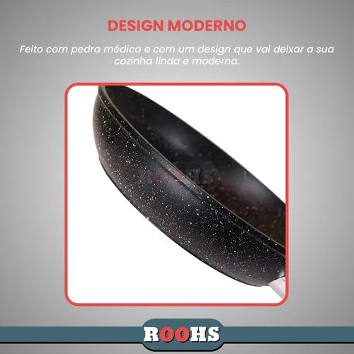 Frigideira De Indução Cerâmica 26cm Compacta Antiaderente