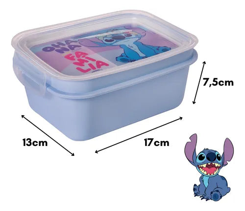 Kit Infantil Marmita Hermética Trava Mais Lanche Escolar Bom