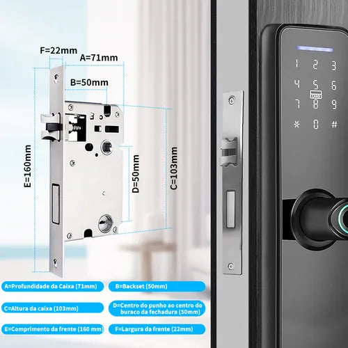 Fechadura Digital Biométrica Eletronica Touch Biometria
