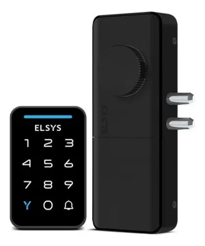Fechadura Digital Elsys Dance Sobrepor Preta Design