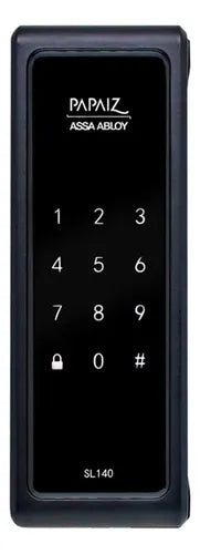 Fechadura Digital Eletronica - Sobrepor Papaiz Sl140 Bateria Pilha Trava Porta Casa