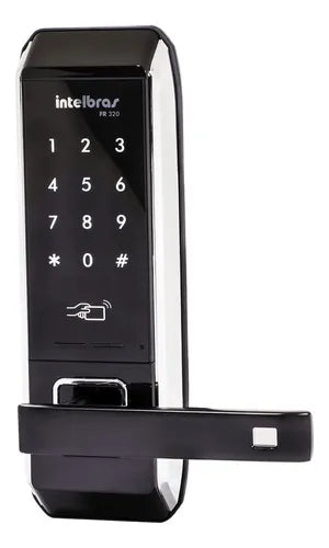 Fechadura Digital Embutir Cartão Senha Fr 320 Intelbras