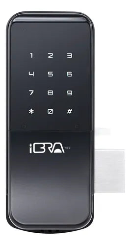 Fechadura Eletrônica Digital Com Puxador Wave Cor Preto