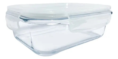 10 Potes Vidro Hermético Marmita Tampa 1040ml Dieta Fitness