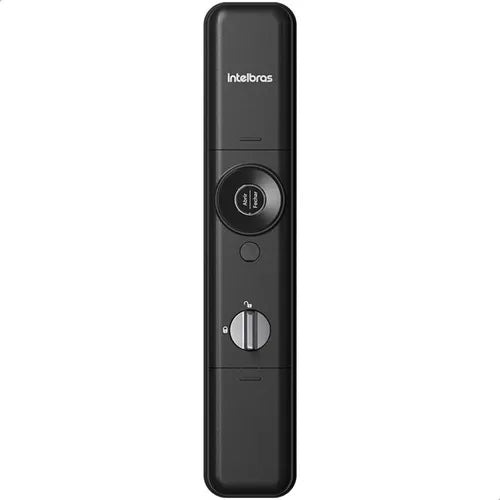Fechadura Inteligente Sem Maçaneta Mfr7001 Embutir Intelbras Preto, Branco E Prata