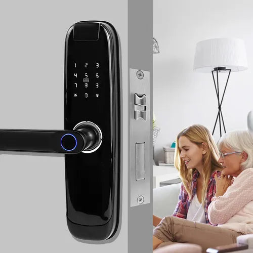 Fechadura Digital Eletrônica Tuya Com Biometria E Senha