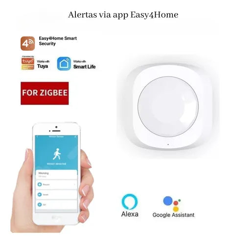 Sensor De Presença Movimento Inteligente Zigbee 3.0 Tuya