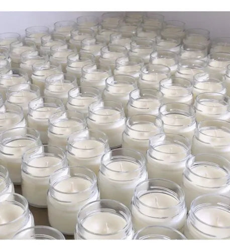 24 Potes De Vidro Pianezza 210ml C/ Tampa Metálica Para Vela Cor Dourado