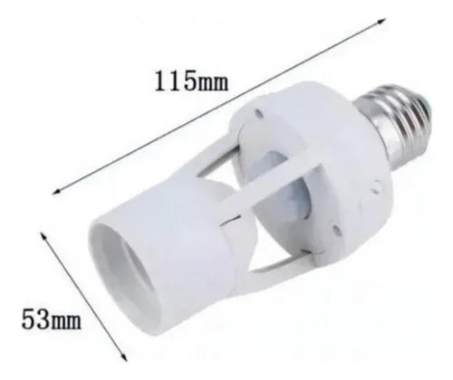 Sensor Presença Programável Para Bocal De Luz Kit 2 Unidades
