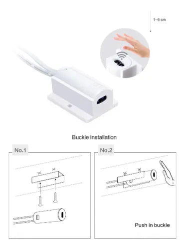 Sensor De Movimento 12v Para Fita Led 5a Móveis Armários Top