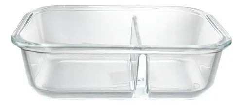 Pote Hermético De Vidro Com Divisória 1l - Casambiente