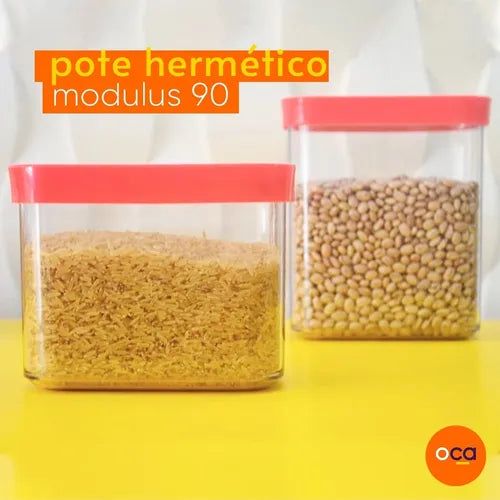 Kit Conjunto De 02 Potes Herméticos Mantimentos 1000ml