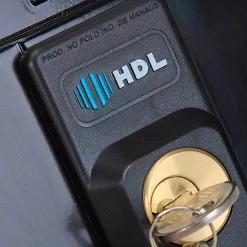 Hdl Fechadura Eletrônica C90 Abre P/dentro Fixa Preta