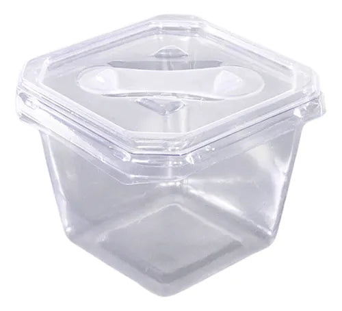 Embalagem Para Bolo De Pote Quadrado Sobremesa 250ml C/100un