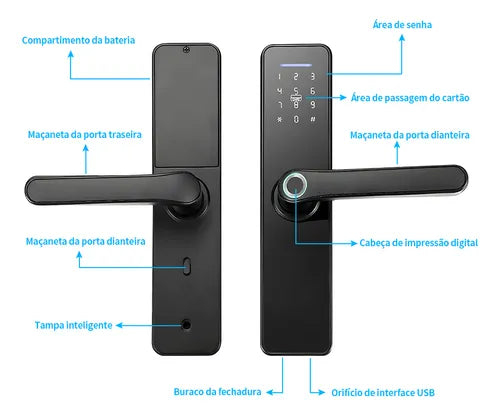 Fechadura Digital Biométrica Eletronica Touch Biometria