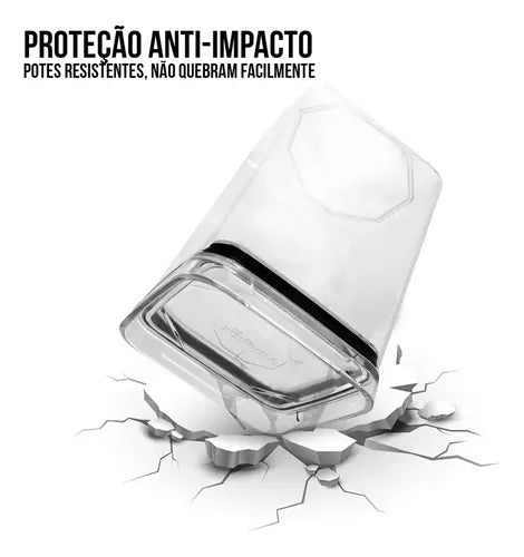 Amobox Potes Herméticos 4 unidades de 1L