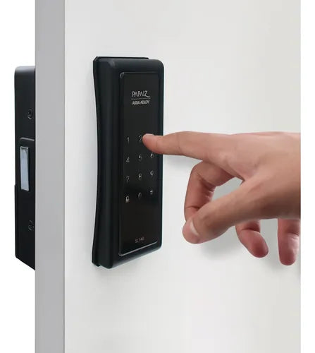 Fechadura Digital Smart De Sobrepor Preta Papaiz Sl140