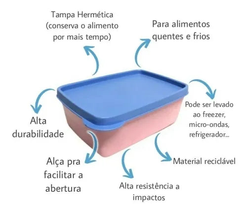 Pote Fun Dup Kids C/ 3 Potes Hermético E Resistente 460ml