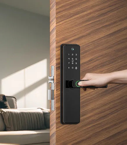 Fechadura Eletrônica Digital Com Câmera Senha Biométria Wifi