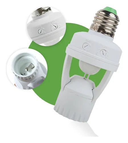 Kit 4 Sensor Presença Fotocélula Lâmpada E27 Soquete